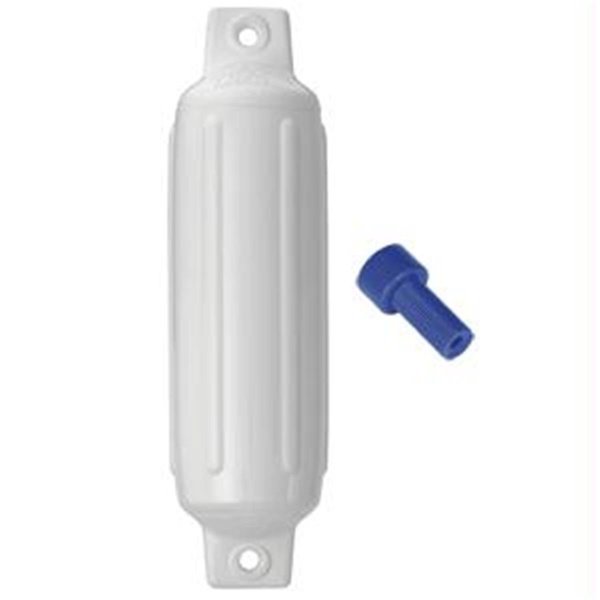 Polyform Us Polyform G - 6 Twin Eye Fender 10.5 x 30 - White with Air Adaptor - G-6-WHITE G-6-WHITE